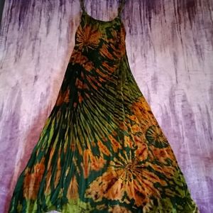 Tye dye maxi dress